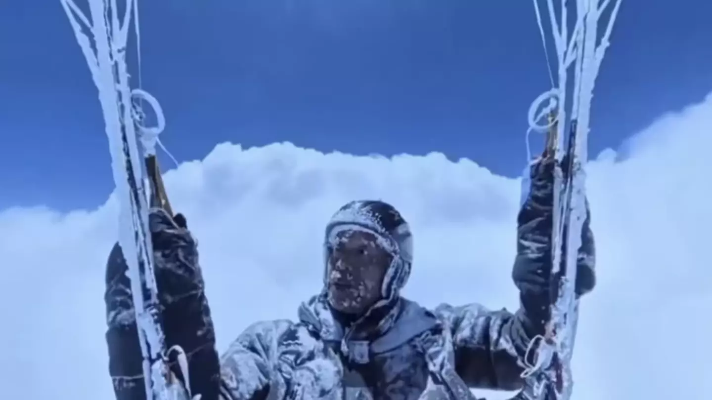 Truth behind harrowing footage of paraglider sucked into a thundercloud before miraculously surviving