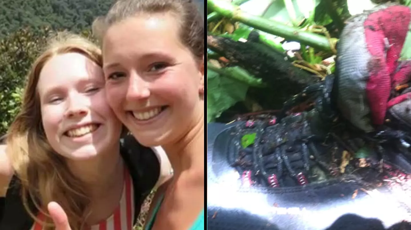 Chilling images show final moments of two girls who vanished in a jungle