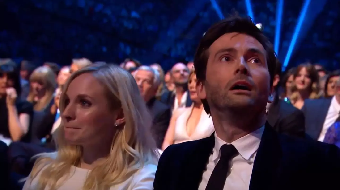 Tennant seemed to have no idea he was going to be honoured with the award.