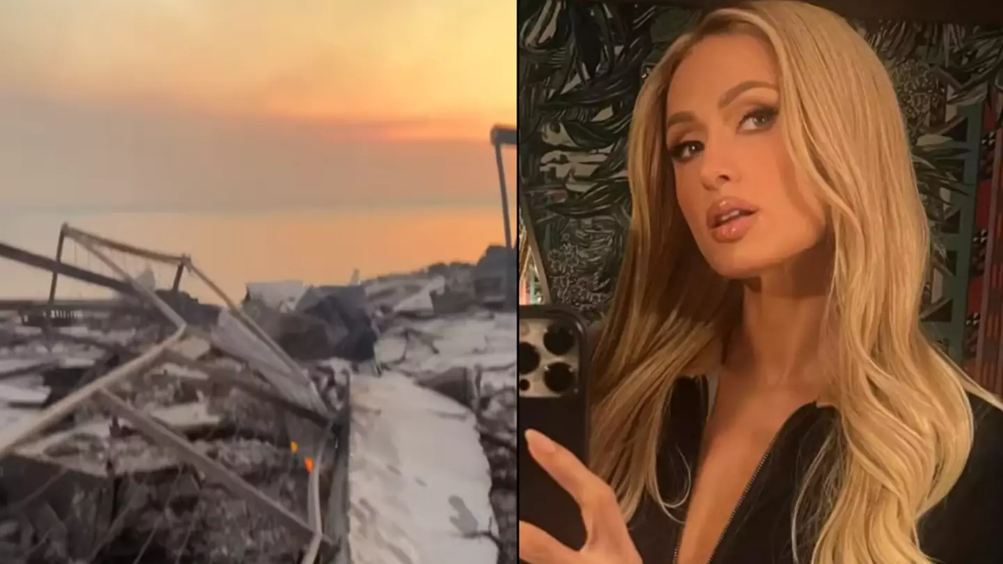 Paris Hilton shares devastating aftermath of LA wildfire as she returns to home she watched burn down on live TV