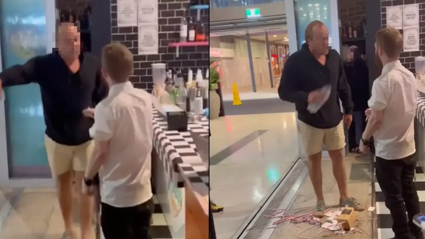 Karen's Diner customer kicks off at staff after they made 'bodyshaming' joke about his bald head