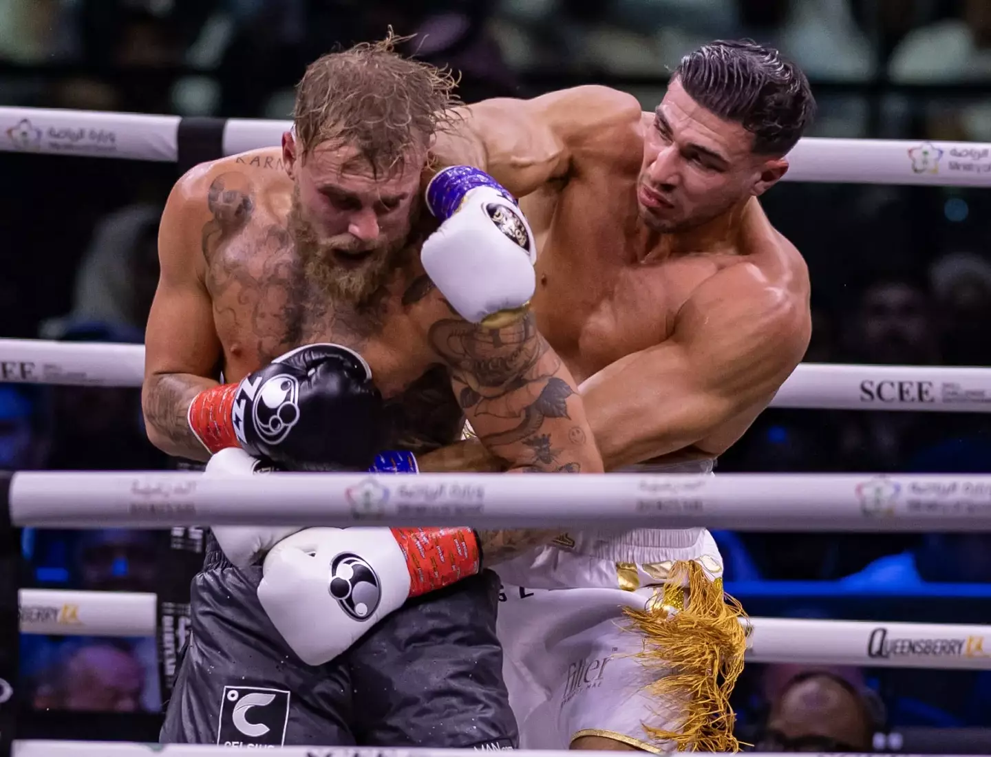 Tommy Fury is the only man to have beaten Jake Paul (Mohammed Saad/Anadolu Agency via Getty Images)