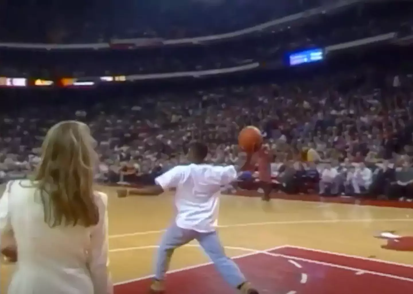 Calhoun did the unthinkable and made an impossible shot.