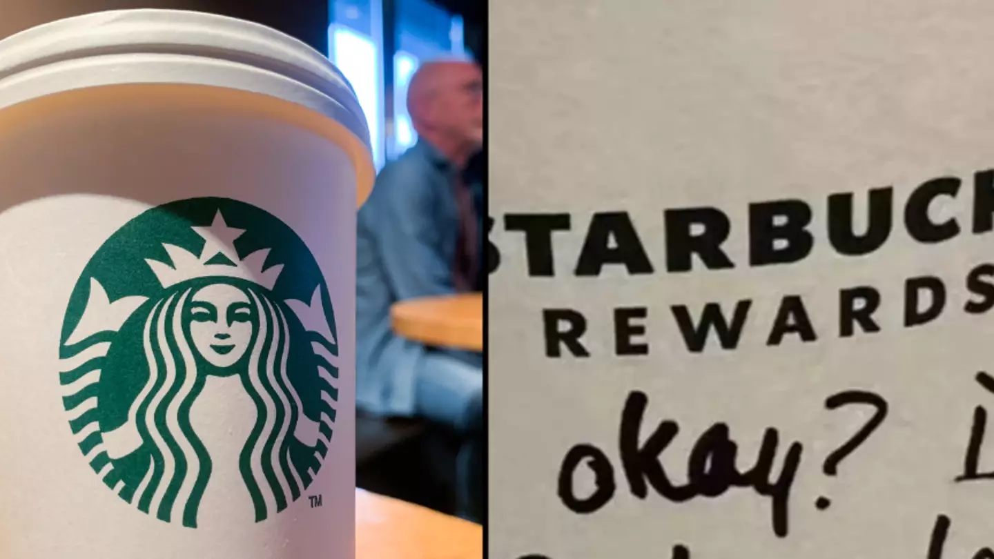 Starbucks barista praised for secret message he slipped to girl in cafe