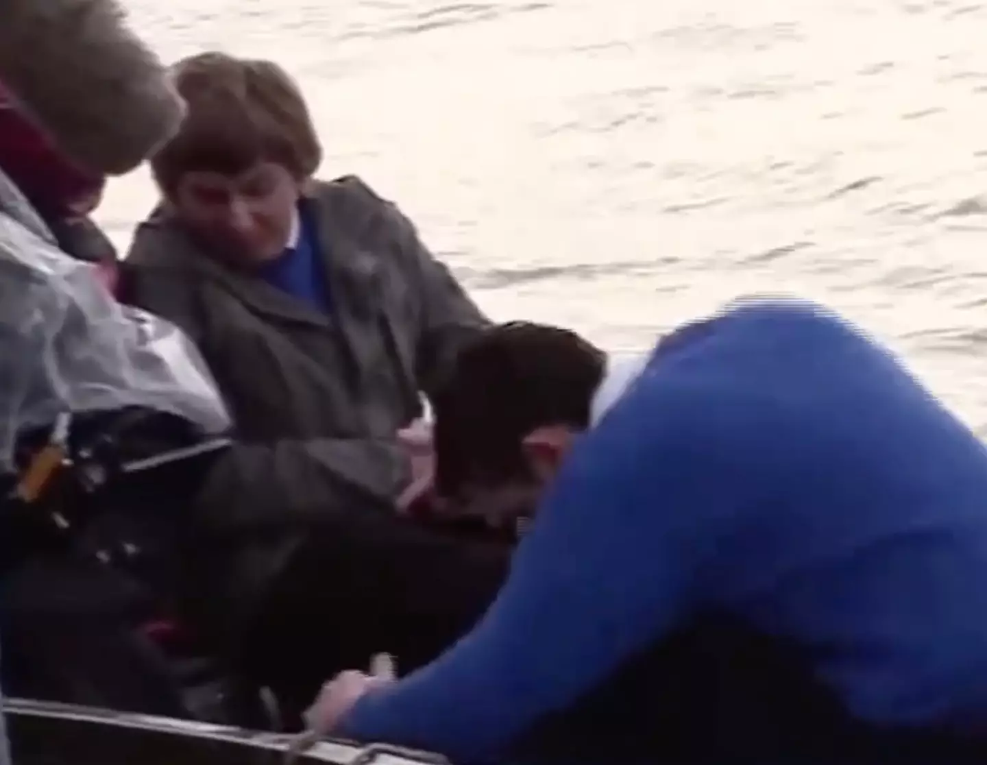 Neil bludgeons the fish, much to Jay's horror.