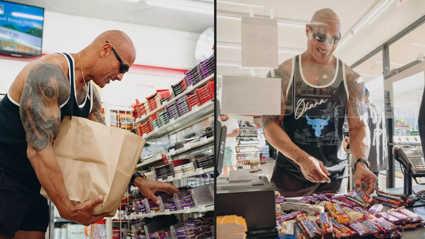 Dwayne Johnson returns to store he used to shoplift from as a kid to 'right the wrong'