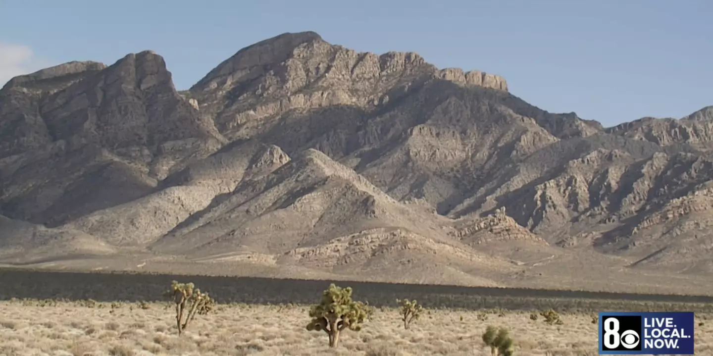 The crash took place on public land. (KLAS TV)