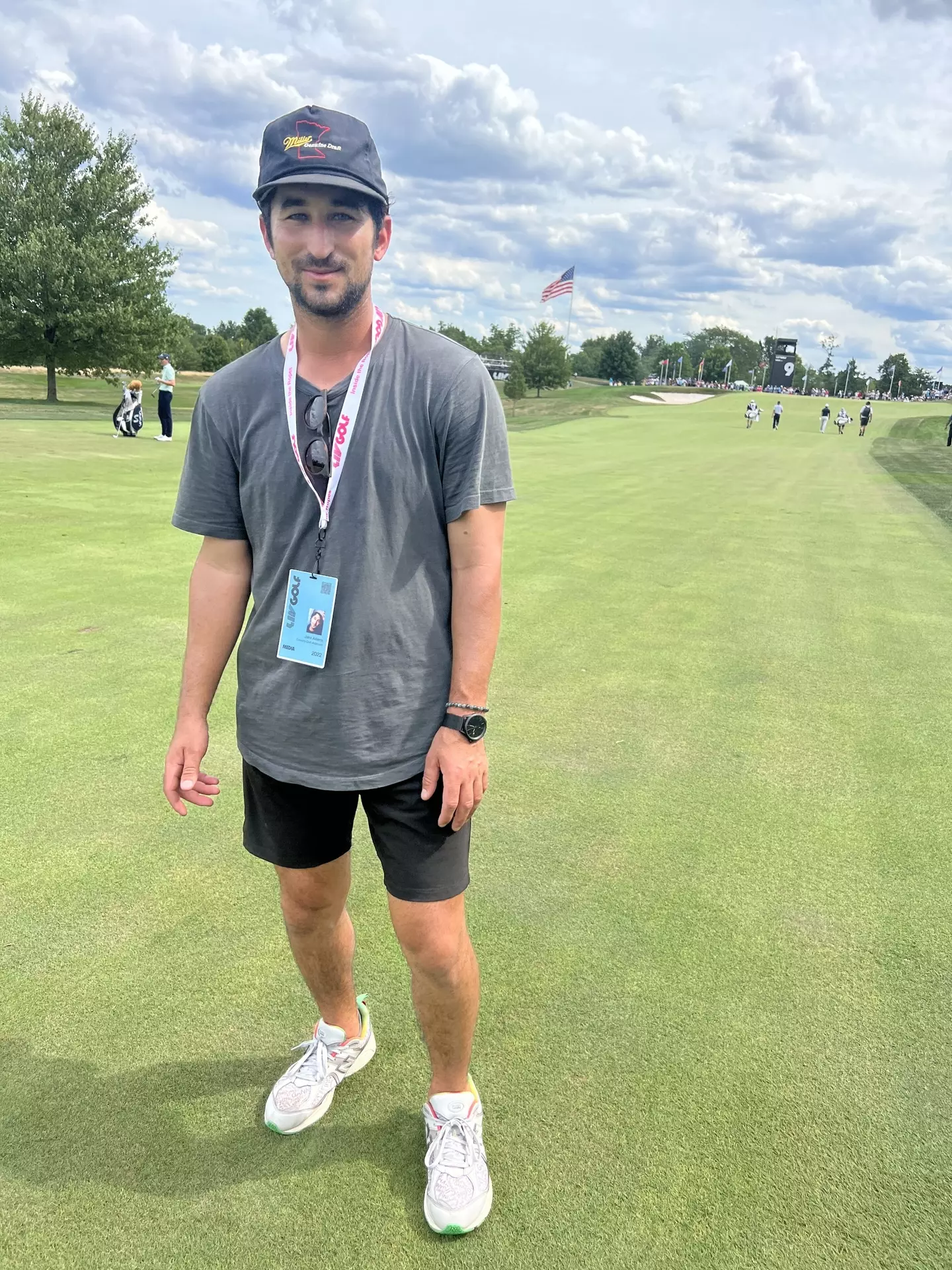 Jake, one of the hecklers, says Donald told the jokes in his stride.