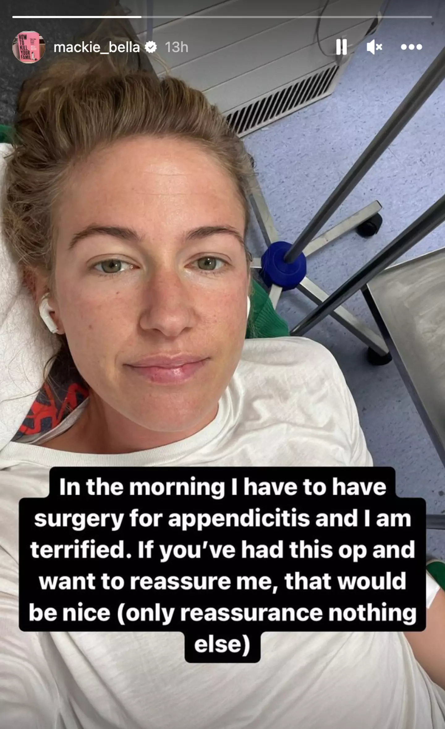 Bella said she was 'terrified'.