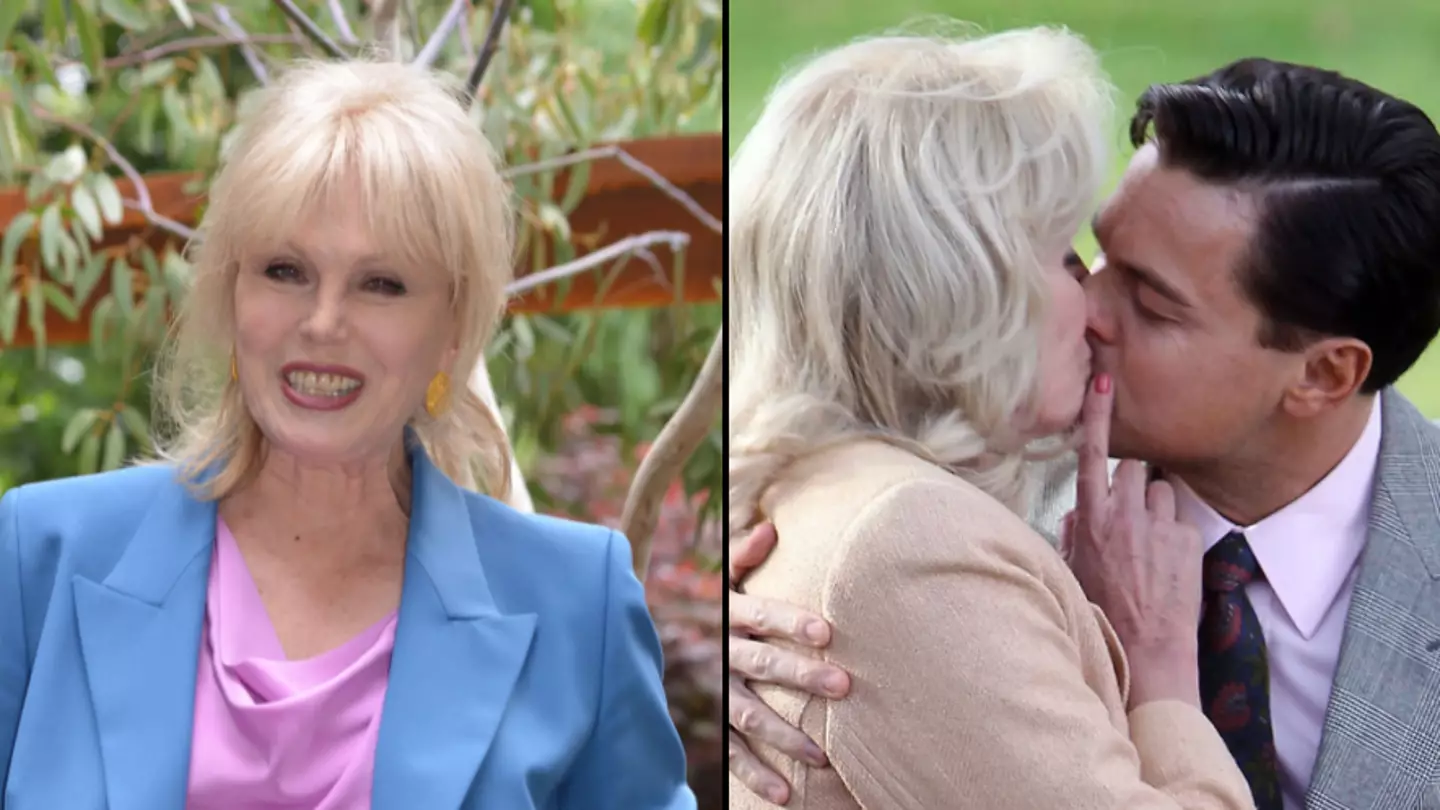 Joanna Lumley didn't enjoy kissing Leonardo DiCaprio 15 times during Wolf of Wall Street