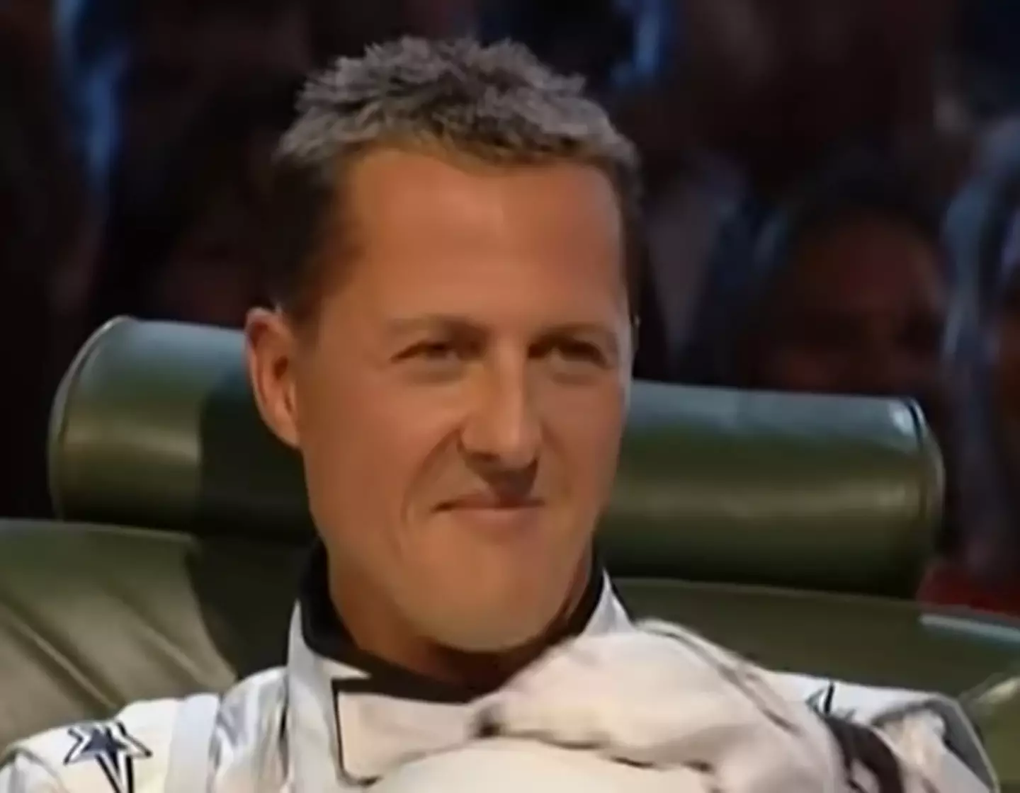 The moment Michael Schumacher took off The Stig's helmet is one of the most legendary on Top Gear.