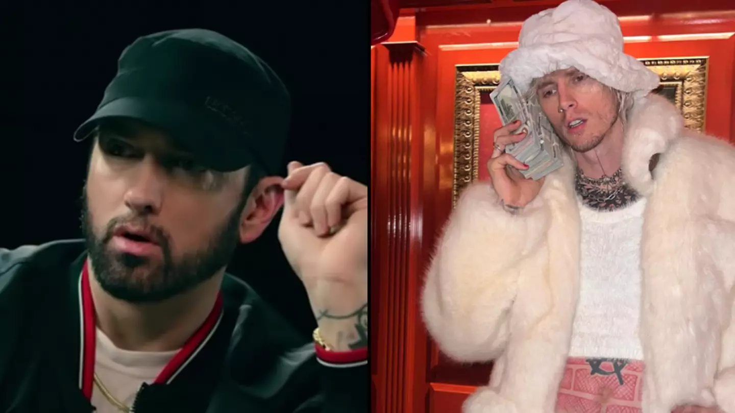 Eminem said he had to 'destroy' Machine Gun Kelly without 'making him bigger'