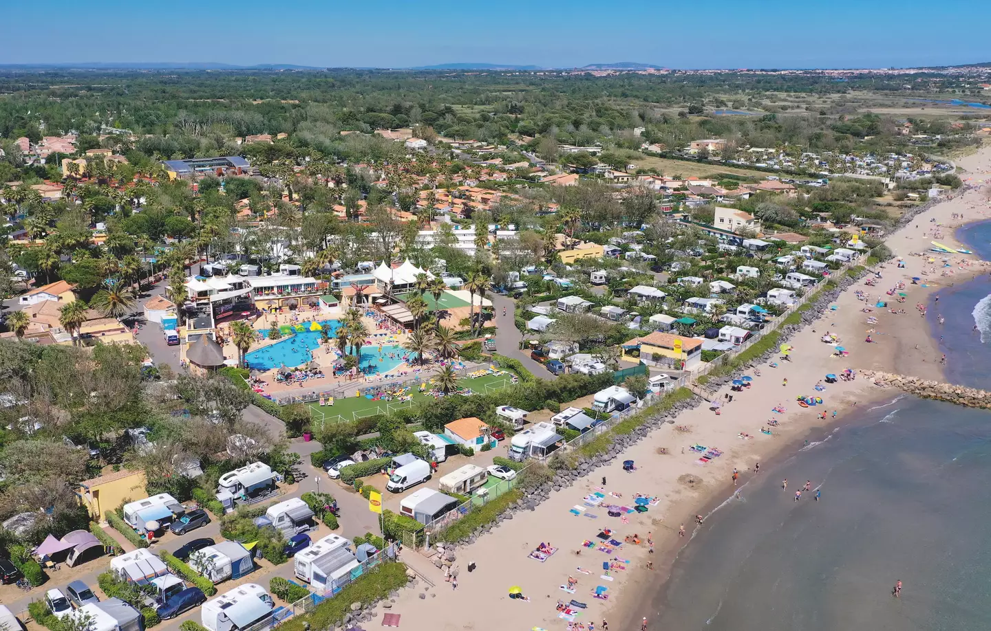 Club Farret from above (Eurocamp)