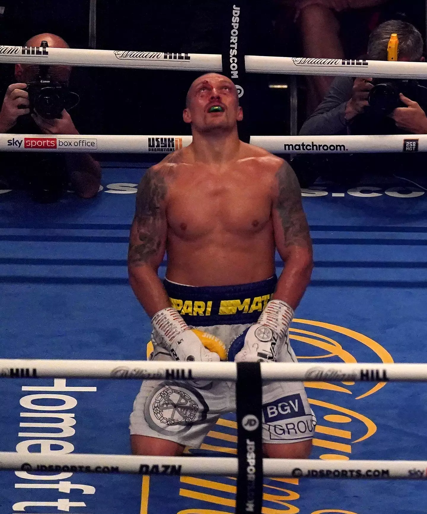 Usyk won the heavyweight belts against Anthony Joshua last year.