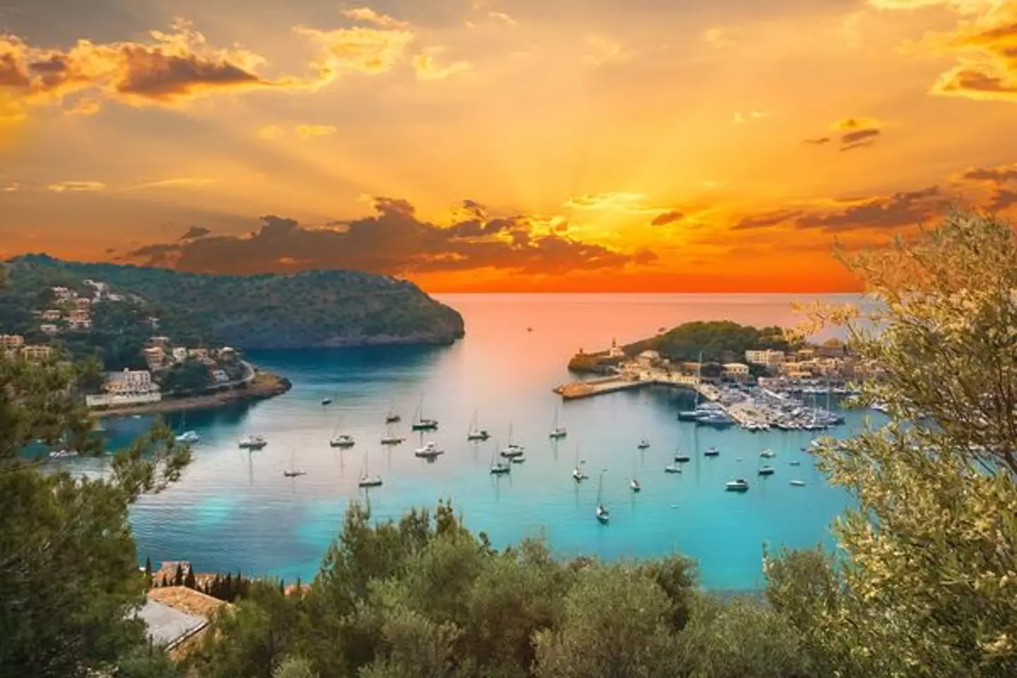 Majorca at sunset.