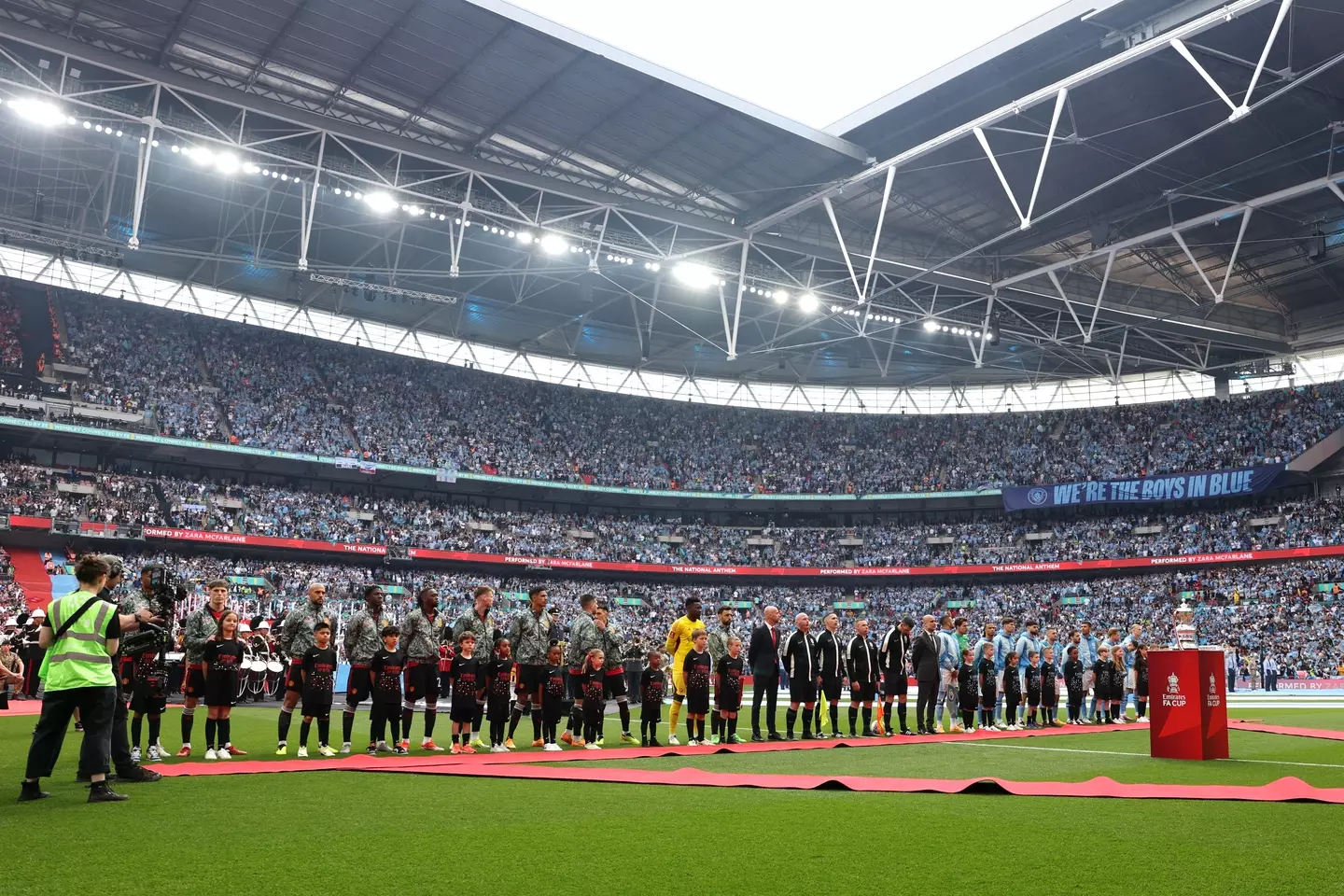 Fans slammed the City and United players ahead of today's FA Cup Fiinal. (Eddie Keogh - The FA/The FA via Getty Images)