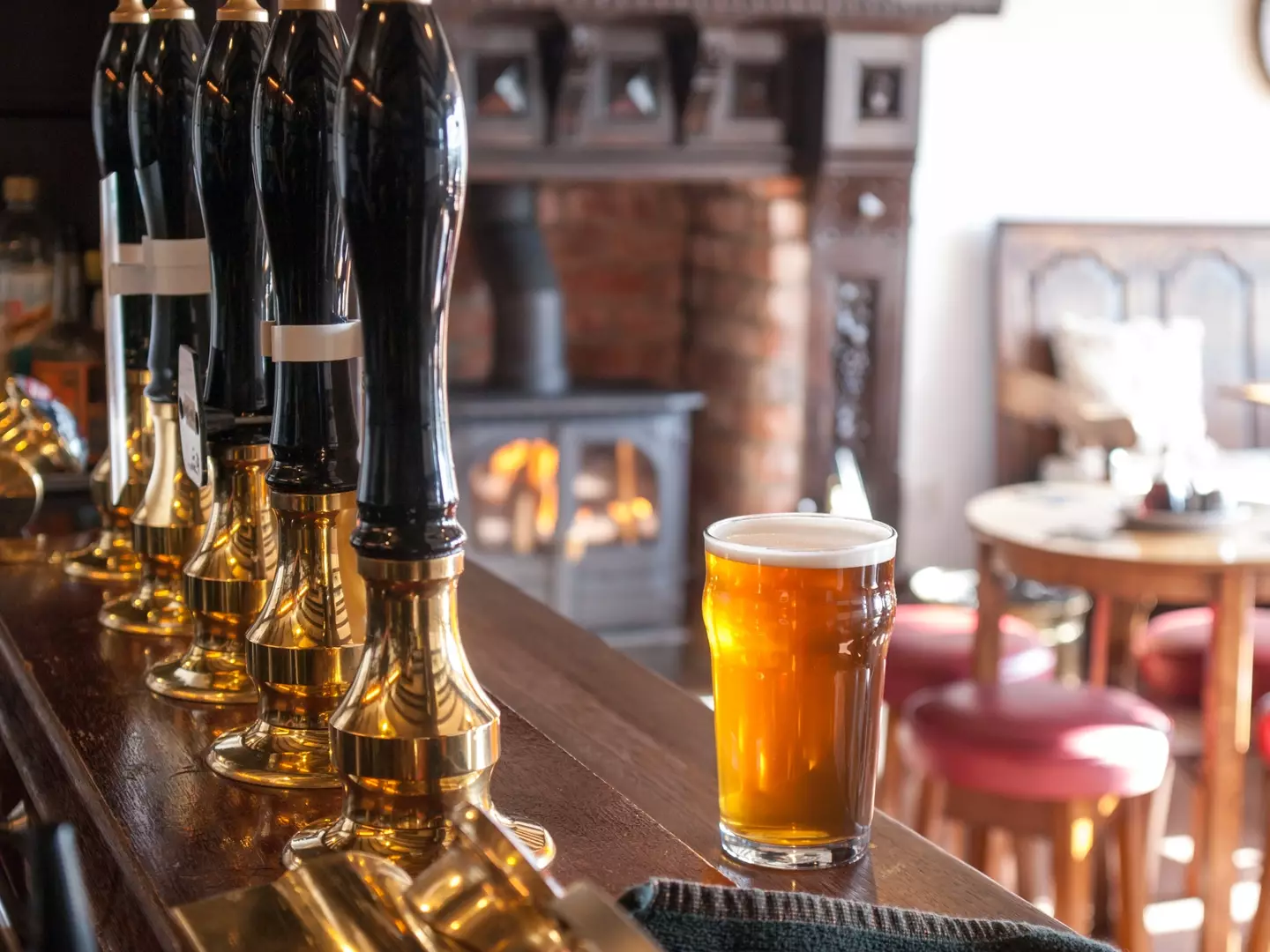 Turns out the design makes stacking pints easier and prevents chips in the rim (Getty Stock Image)