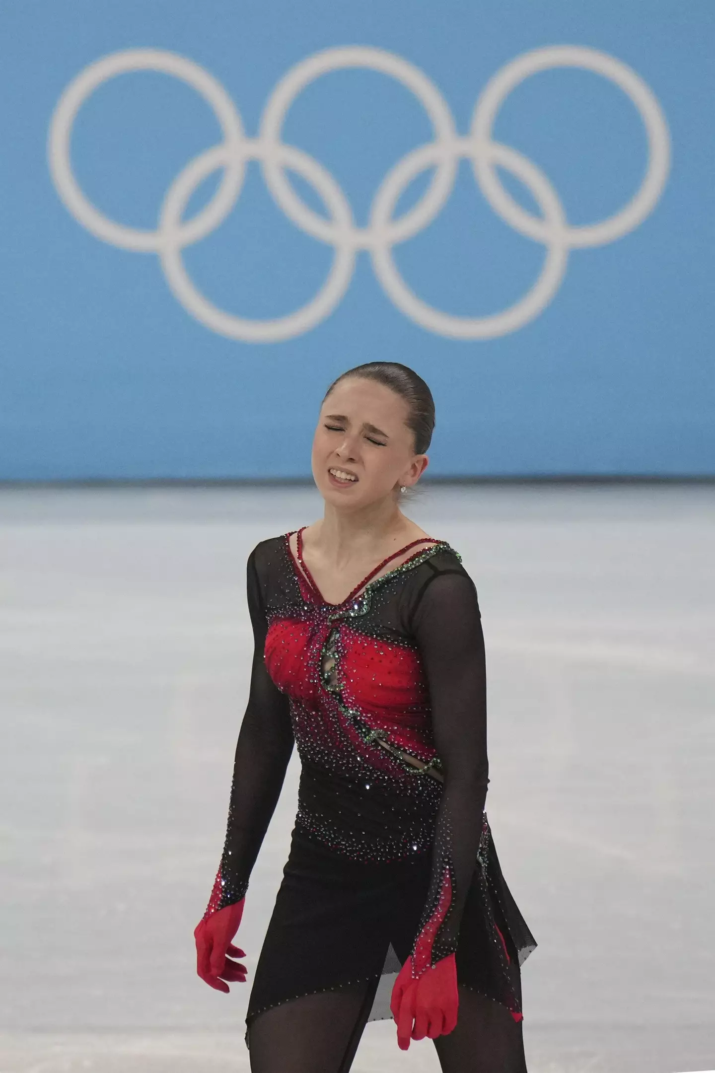 Valieva was part of the Russian team that won their event on Monday.