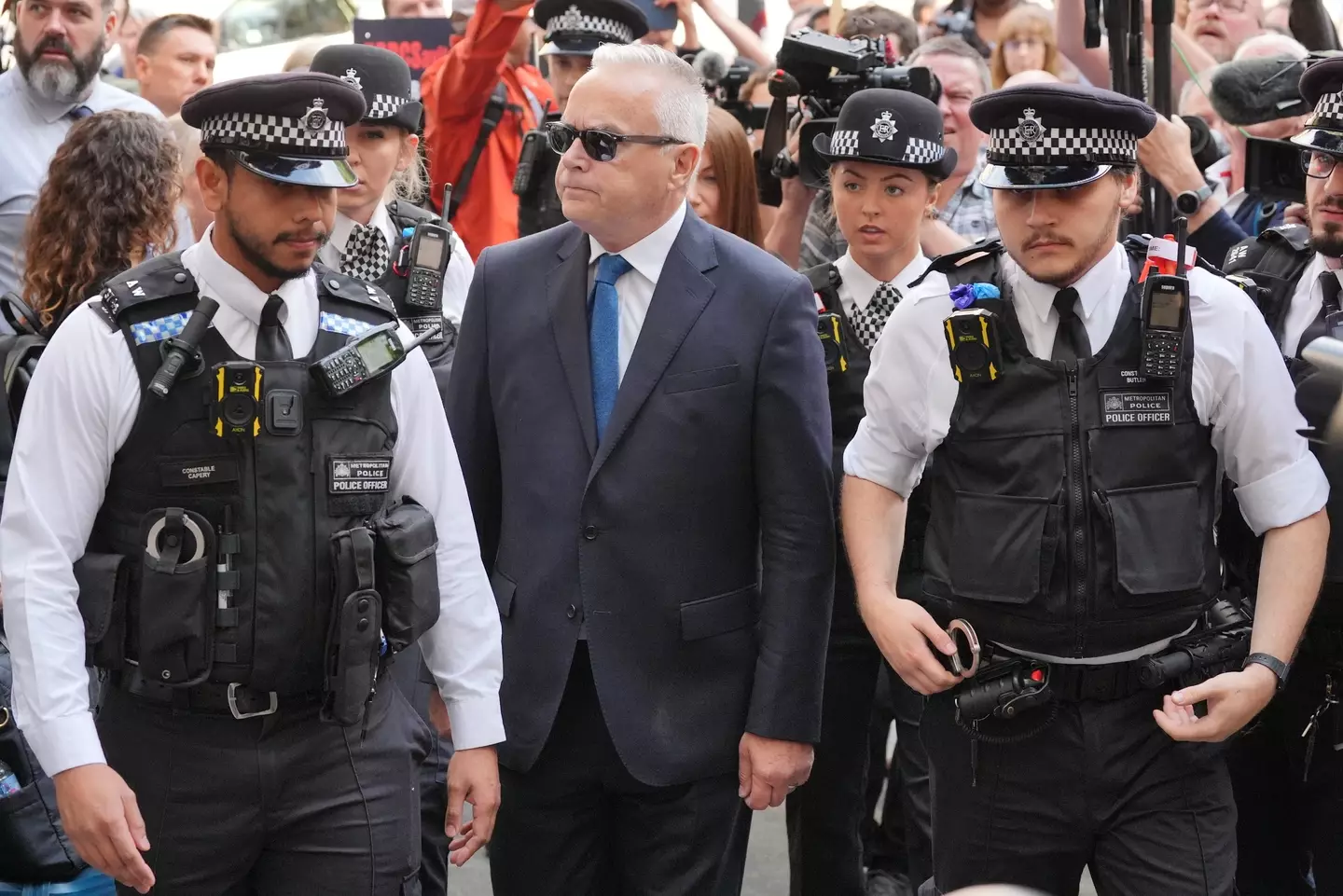 Edwards arrived at court on Wednesday (31 July) (PA)