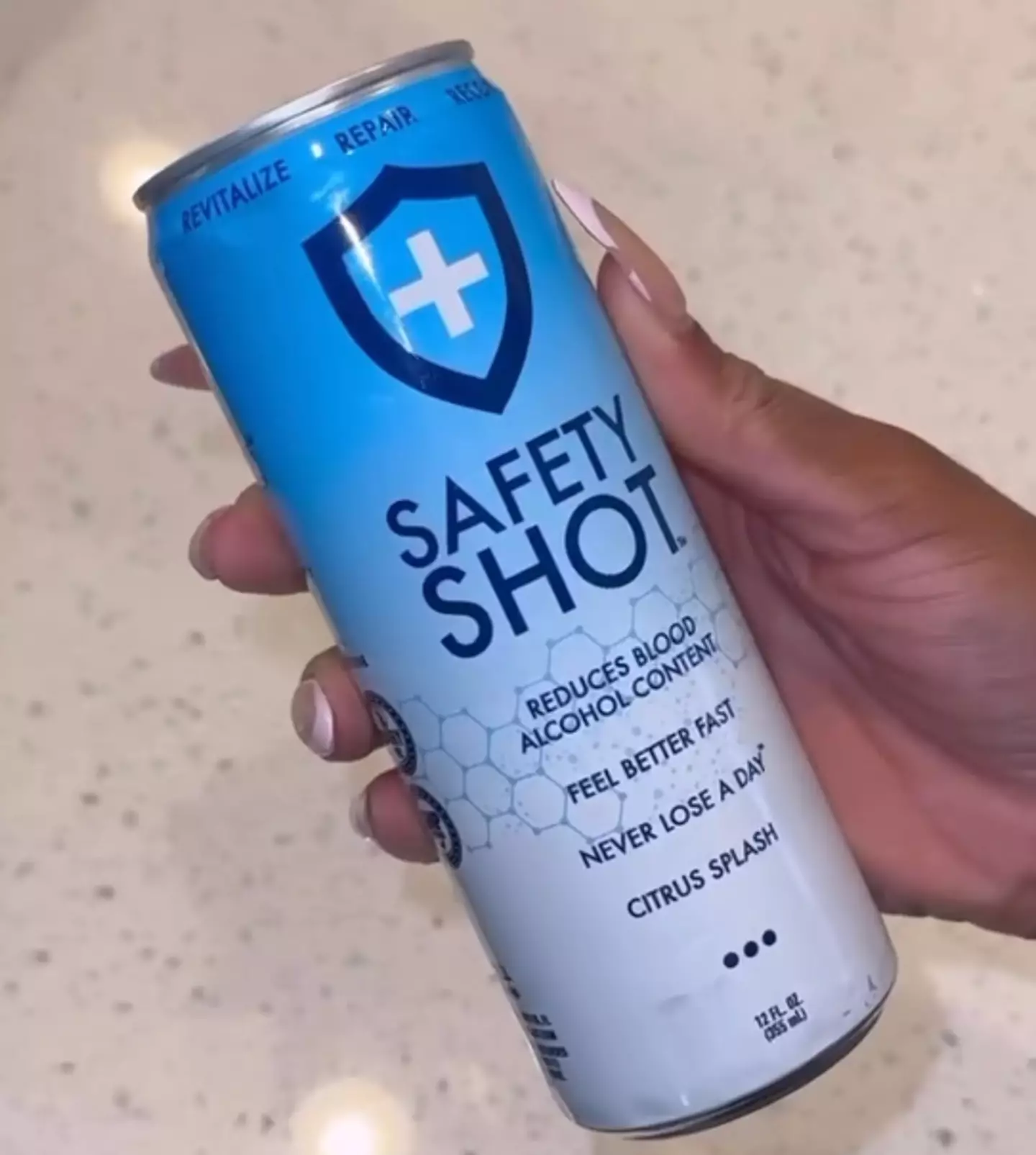 Then again, we'd try anything to bin off a hangover. (@drinksafetyshot/Instagram)