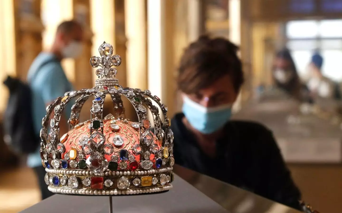 It's believed nine items were taken from the museum's Apollo Gallery, which is where the French crown jewels are held (FRANCOIS GUILLOT/AFP via Getty Images)