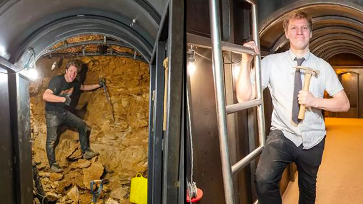 Man Spends Two Years Building Tunnel From House To Shed To Avoid Rain