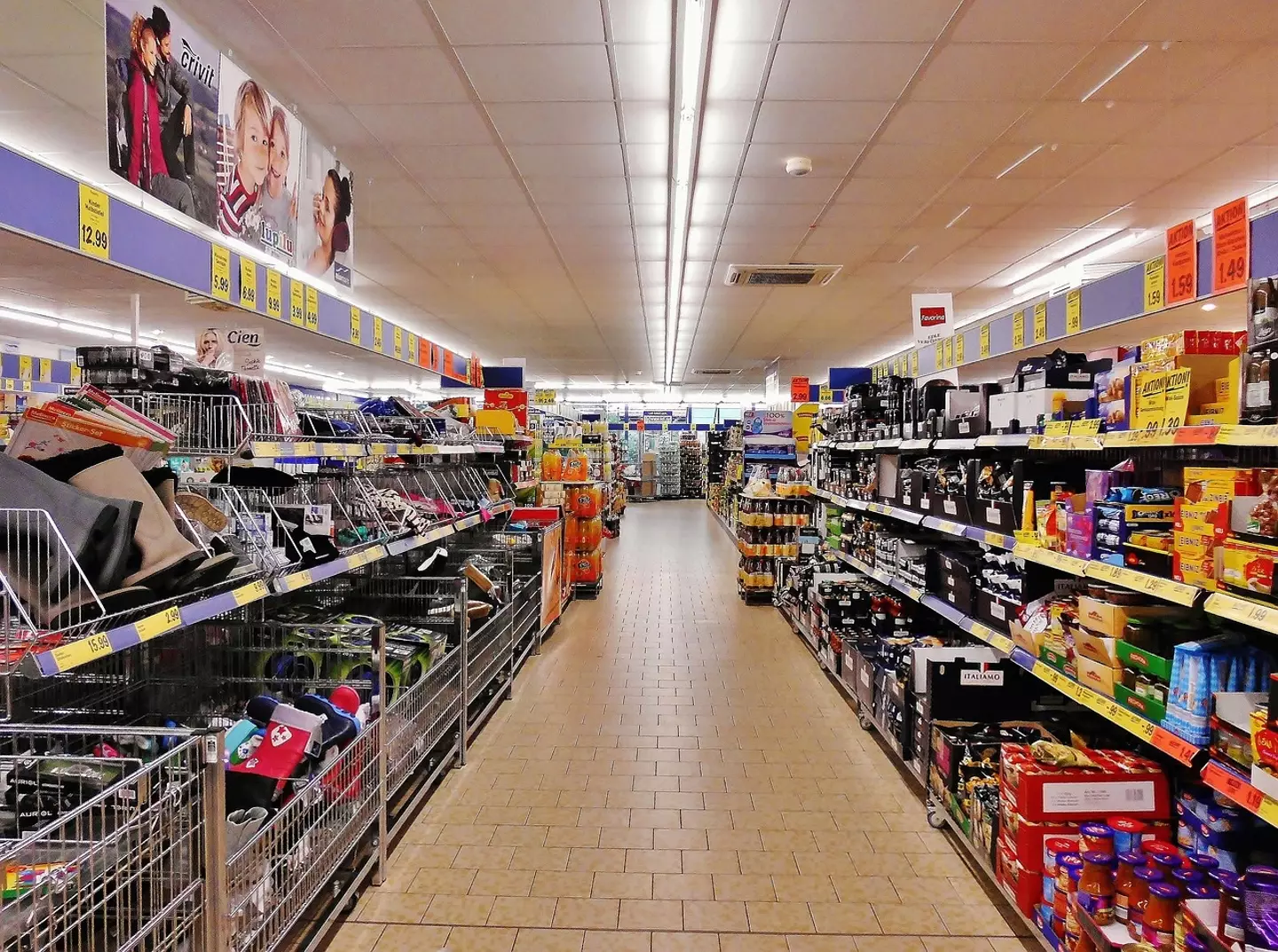 Aldi is notorious for having very speedy staff on the tills.