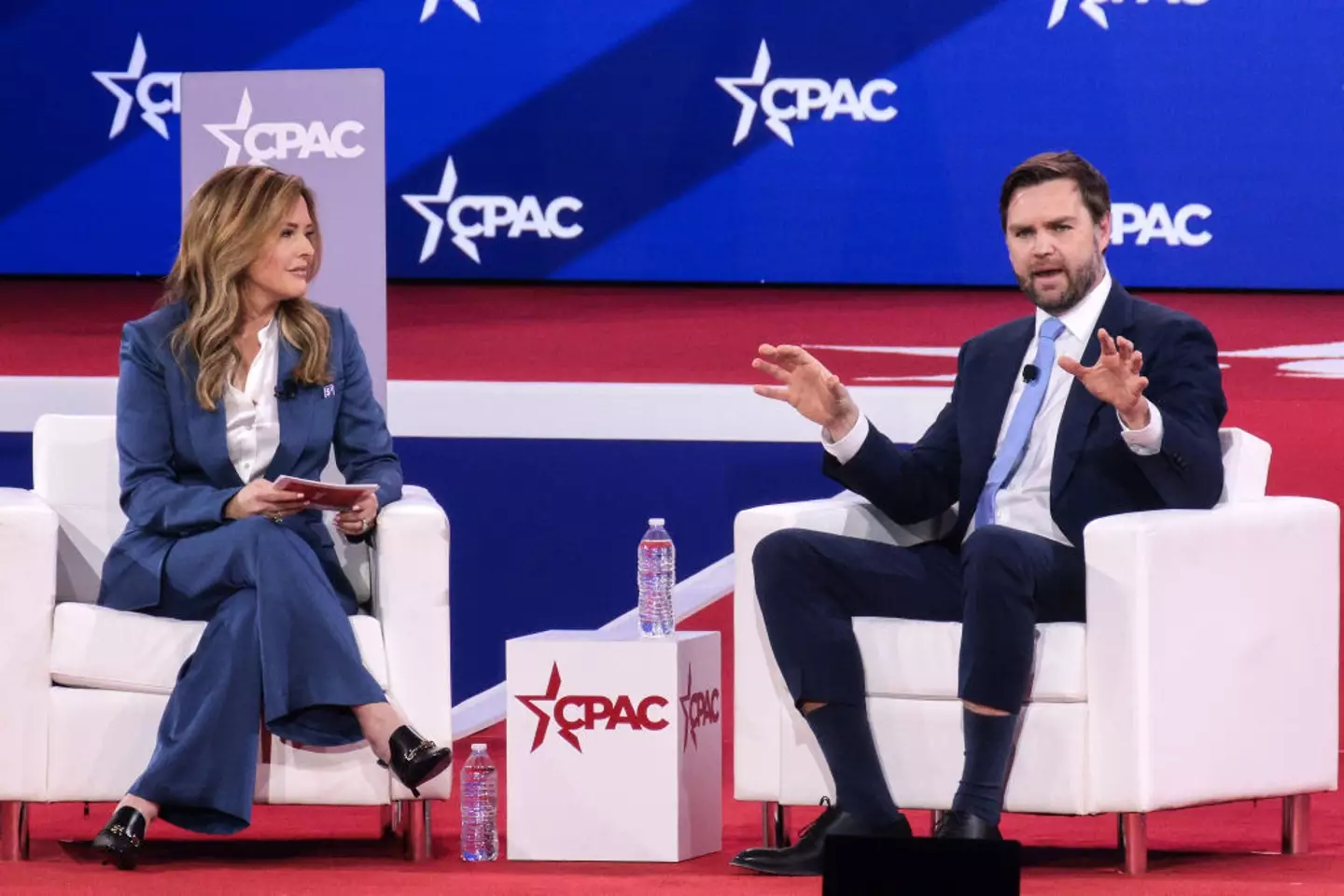 Maybe he shrunk them in the wash? (Alex Wong/Getty Images)