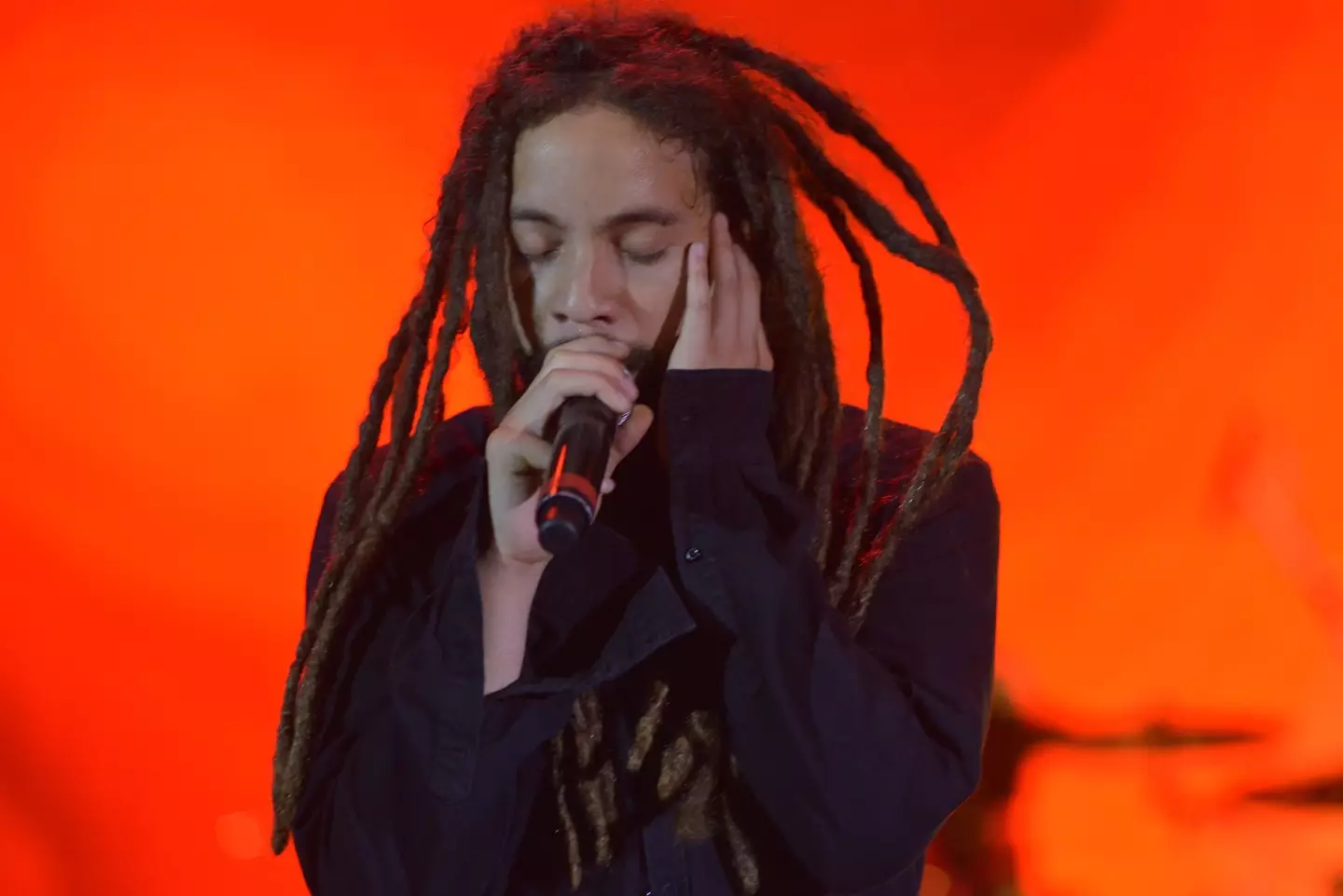 Joseph 'Jo Mersa' Marley performing in 2017.