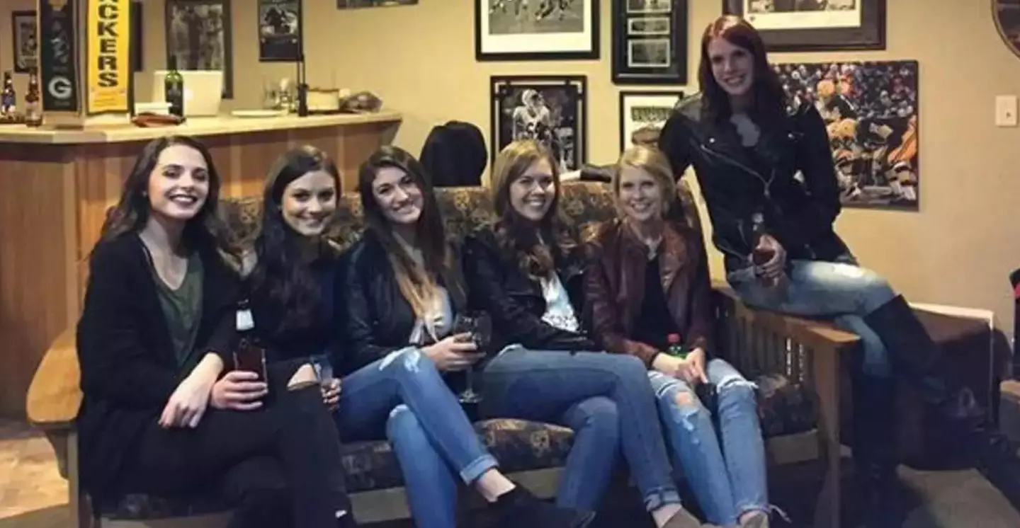 Count the people and then count the legs, what's happening here? (Reddit)