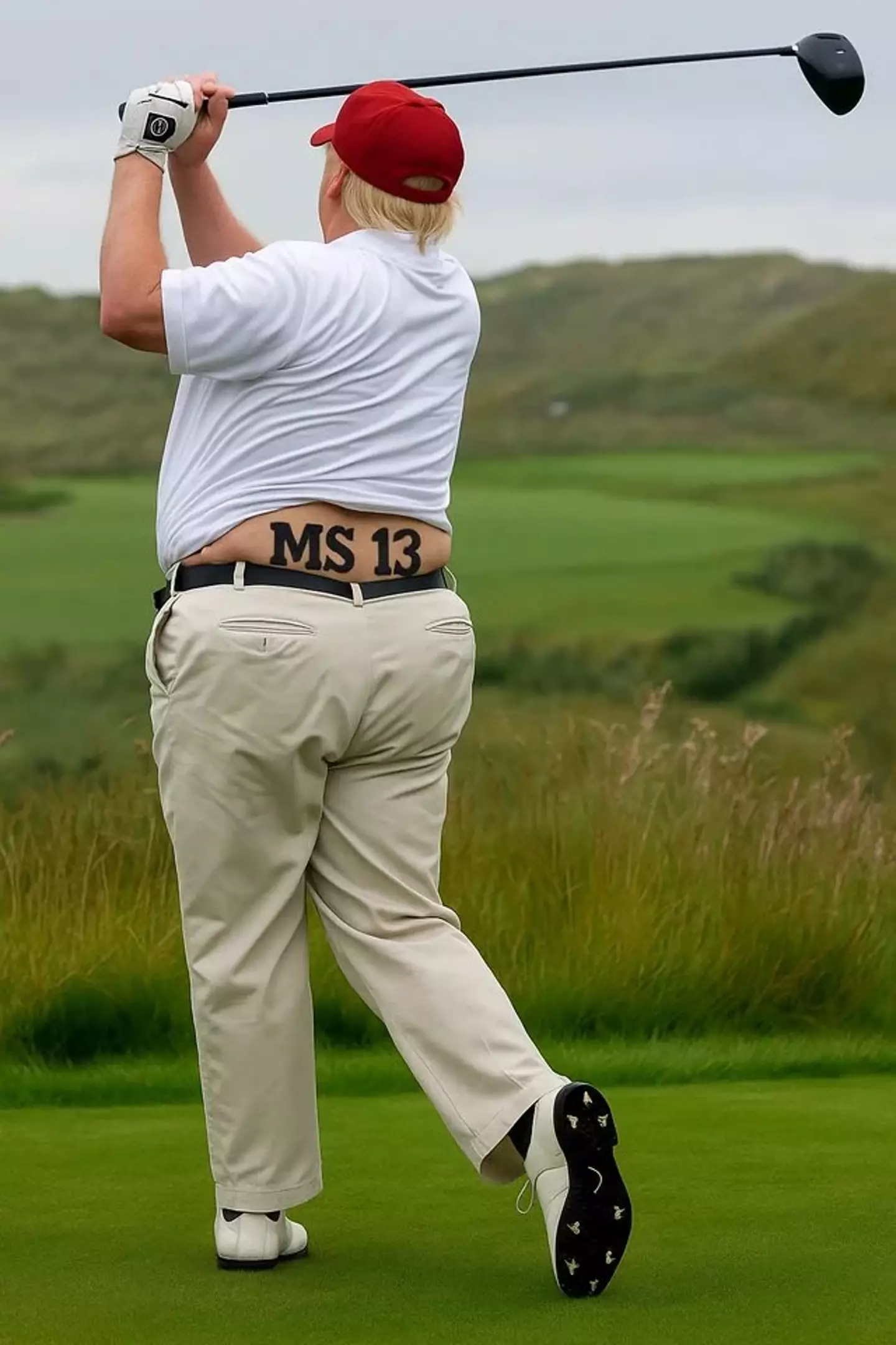 Anonymous shared this AI-generated pic of Trump (X/@YourAnonNews)