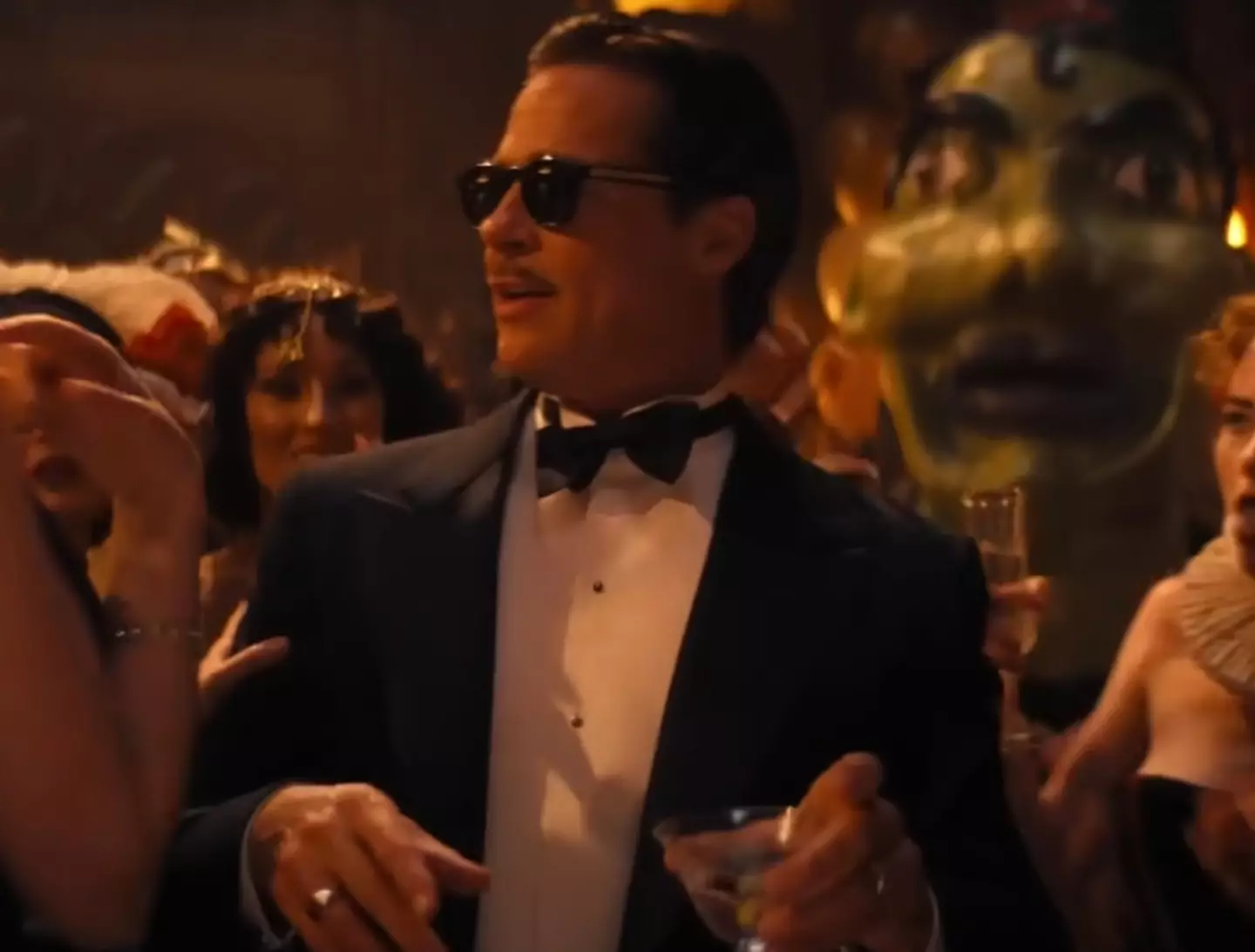Brad Pitt stars as a Hollywood star in the movie.
