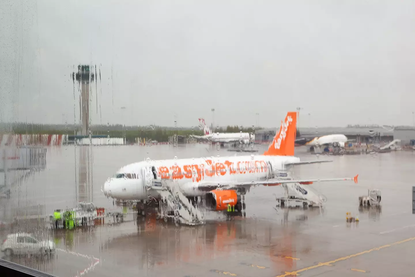 A member of easyJet's cabin crew tried to assist the passenger after their fall.