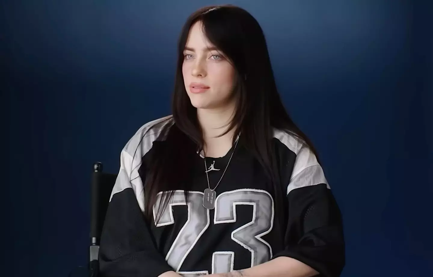 Billie Eilish revealed she has had a 2024 filled with 'good sex' and friendships (YouTube/Vanity Fair)