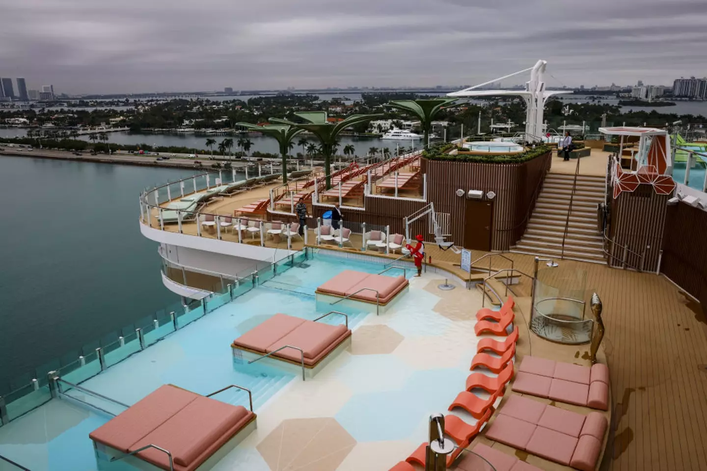 A Royal Caribbean passenger fell from the infinity pool (Eva Marie Uzcategui/Bloomberg via Getty Images)