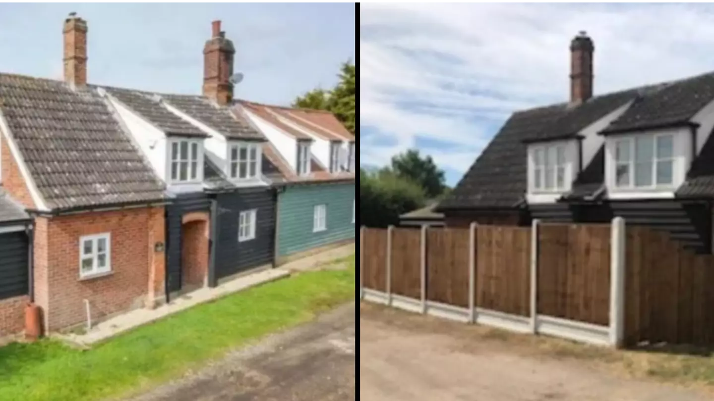 Couple at war with ‘monstrous’ neighbours after they put up a six-foot fence they say blocks their front door