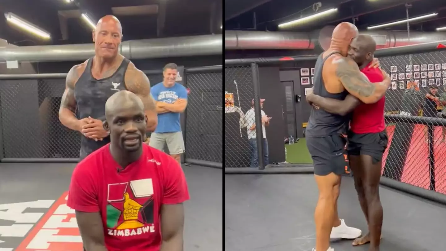 Dwayne Johnson surprises UFC star who had £5 in his account before payday from first win