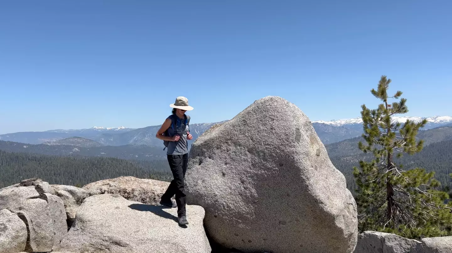 Angie has explored the country in her car.