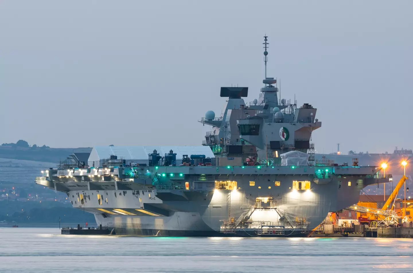 The F-35 crashed off the HMS Queen Elizabeth aircraft carrier.