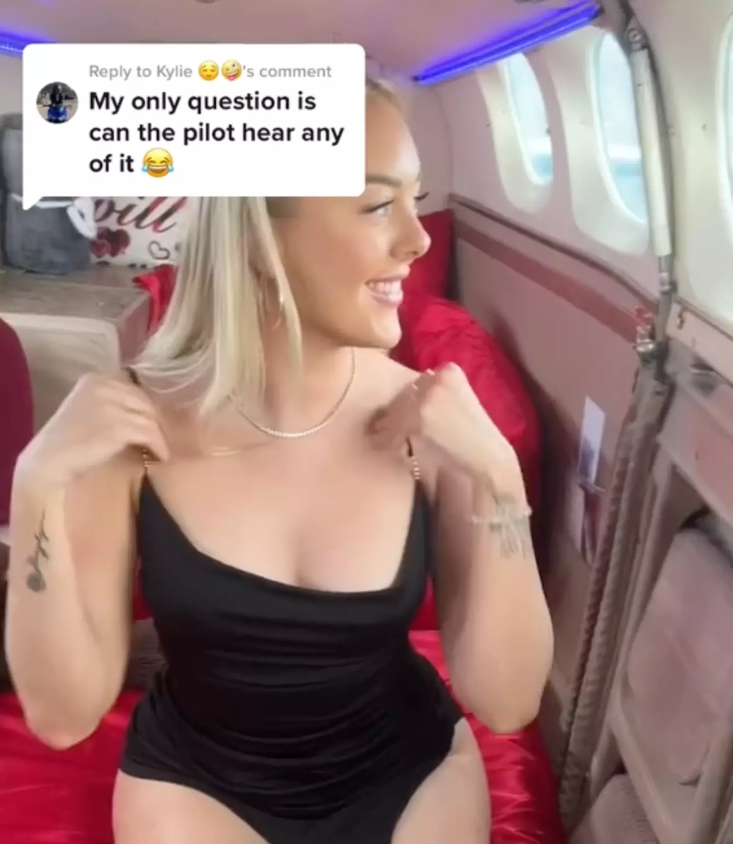 The video shows how to join the Mile High Club.