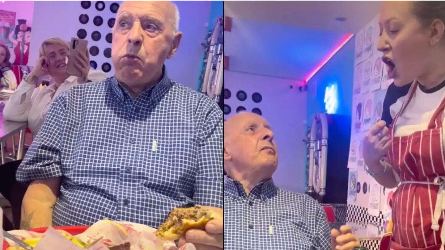 Grandkids Take 82-Year-Old Grandad To Britain’s Rude Diner Without Telling Him