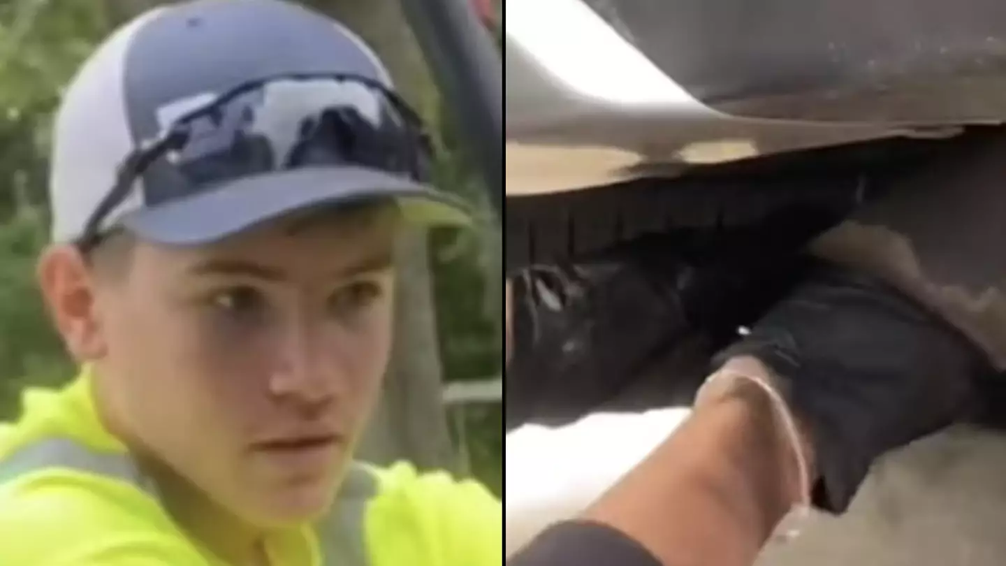 Driver freaks out thinking they've got criminal murder evidence in car then discover what it is