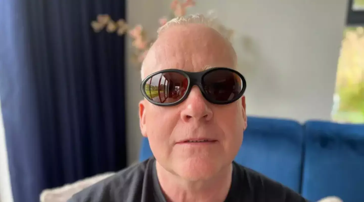 He must now wear sunglasses indoors (Larry Lowe)