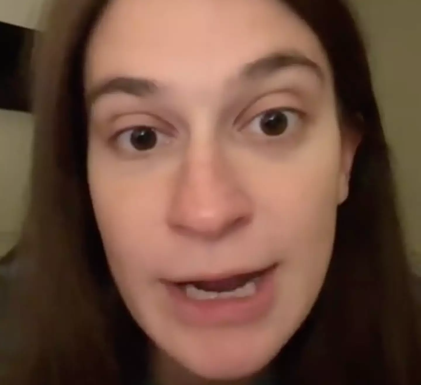 The woman claimed she used a 'litter box' instead of a toilet.