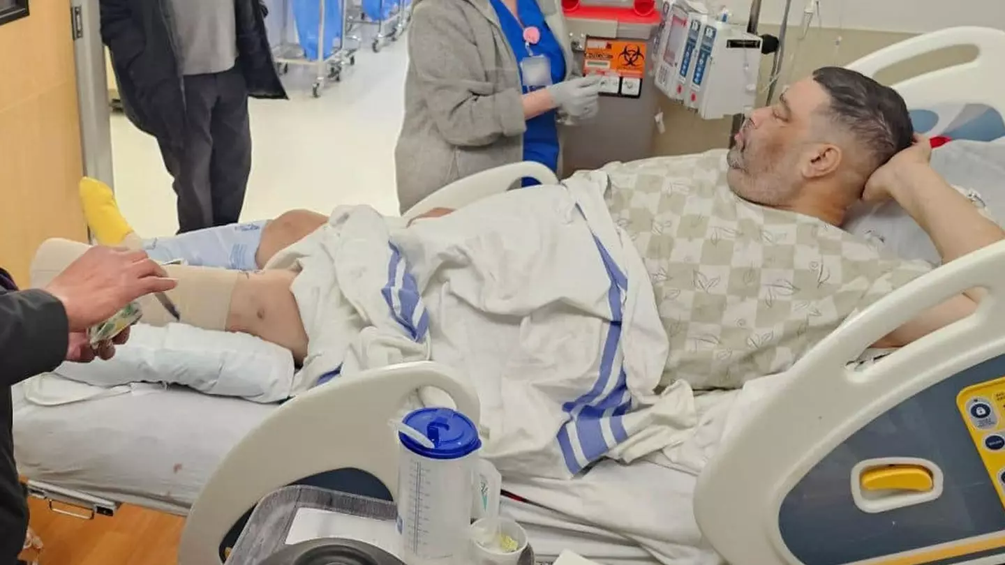 Man loses leg after getting 'small cut during spa treatment' while trying to win his wife back