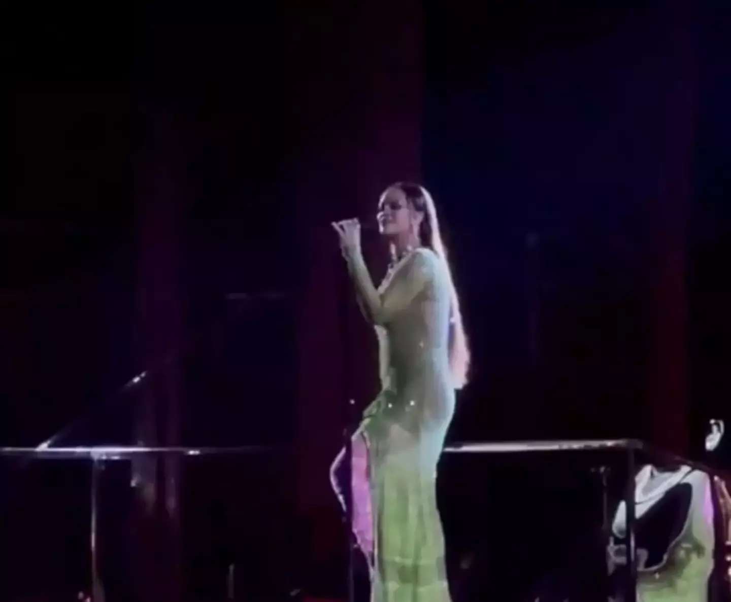 Rihanna was filmed performing at an Indian wedding.