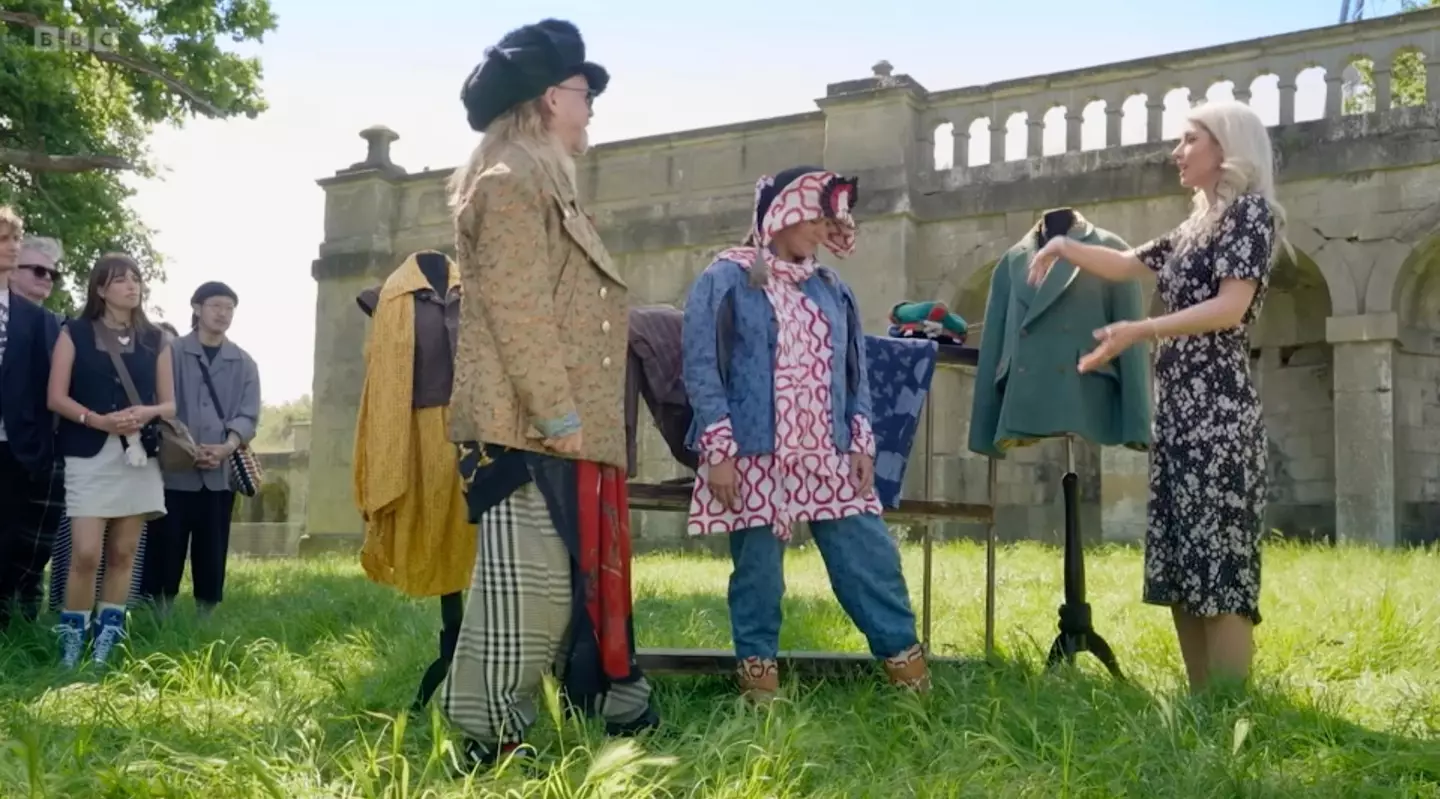 The diehard Vivienne Westwood fan wowed Claire with his collection.