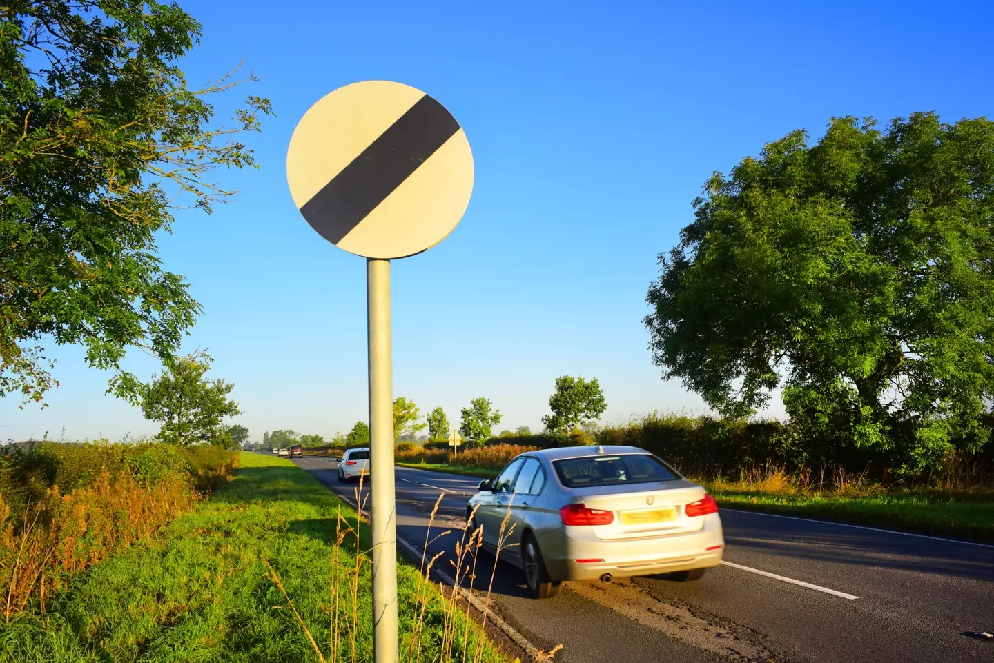 The signs are common across roads in the UK.