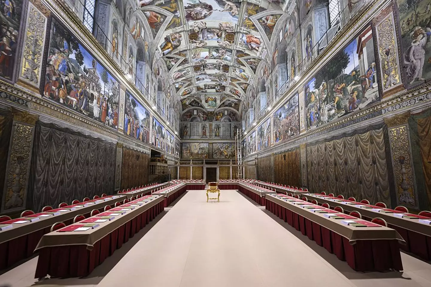 The Sistine Chapel (Vatican Media/Anadolu via Getty Images)