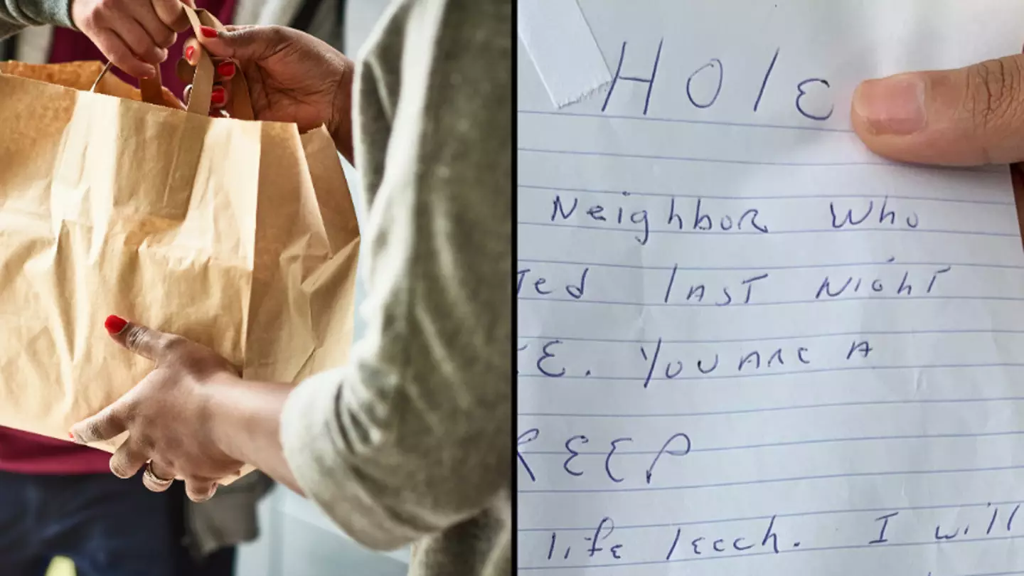 People baffled after delivery driver leaves threatening note despite being tipped 20%